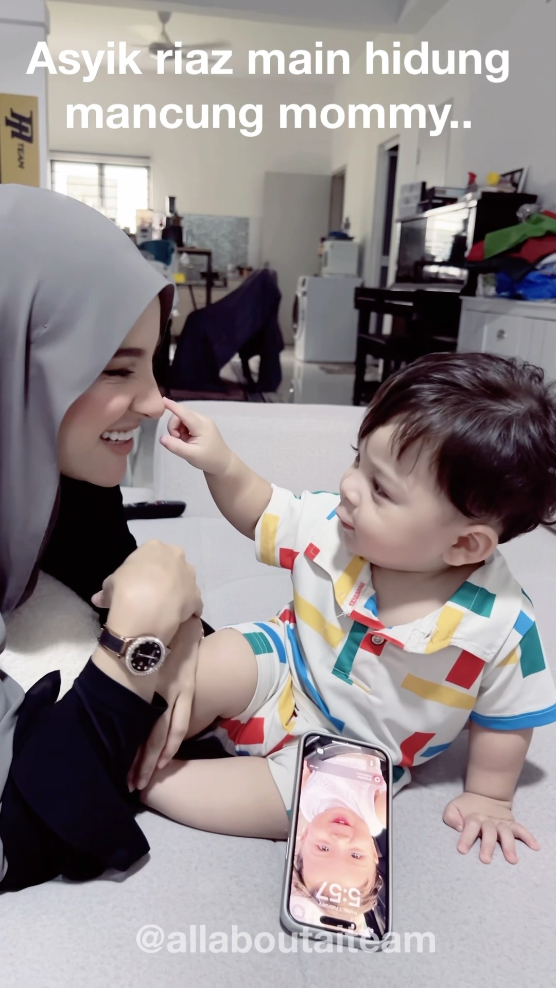 Untung Riaz Dapat Mommy Hidung Mancung Camni! ? #riaz #joanna #aiteam